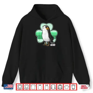 Hoodie Star Wars Porg Clover Saint Patricks Day Graphic Shirt