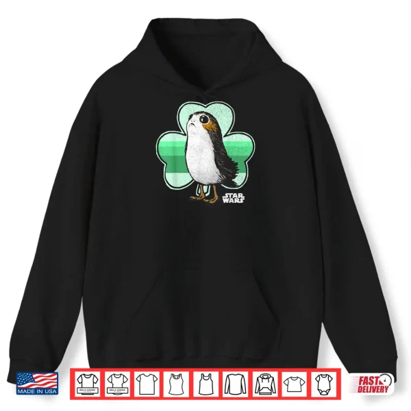 Hoodie Star Wars Porg Clover Saint Patricks Day Graphic Shirt