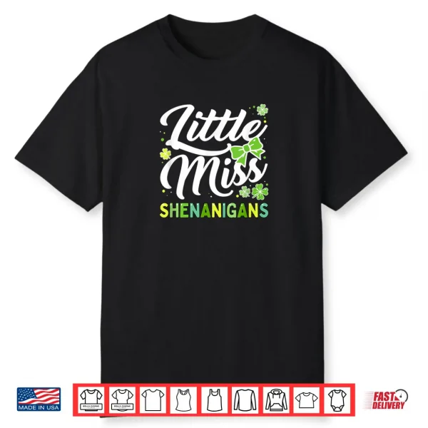 St Patrick’s Day for Girls Little Miss Shenanigans Shirt