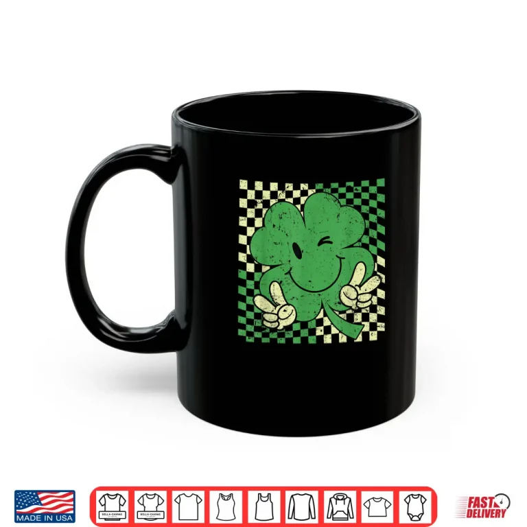 Mug Retro Groovy St Patricks Day Lucky Shamrock Funny Shirt