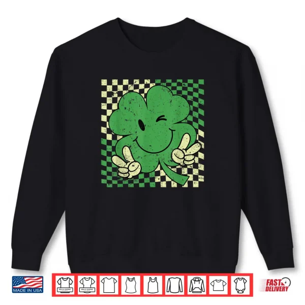 Retro Groovy St Patricks Day Lucky Shamrock Funny Shirt 1 Sweatshirt Retro Groovy St Patricks Day Lucky Shamrock Funny Shirt