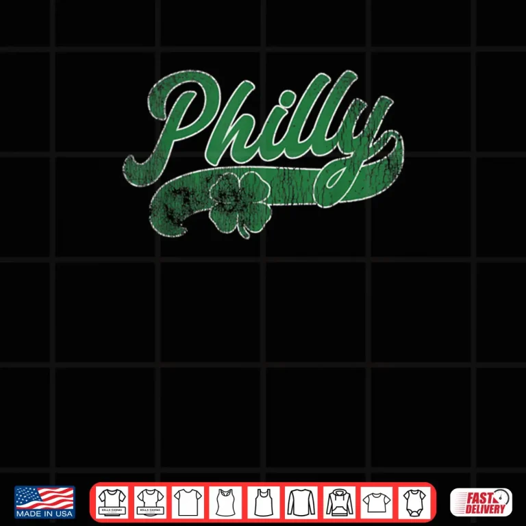 Design Philly Shamrock St. Patricks Day Saint Paddys Philadelphia Shirt