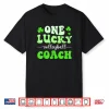 One Lucky Volleyball Coach St Patricks Day Shamrock Shirt