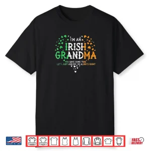 I’m An Irish Grandma Tshirt Gifts For Saint Patrick’s Day