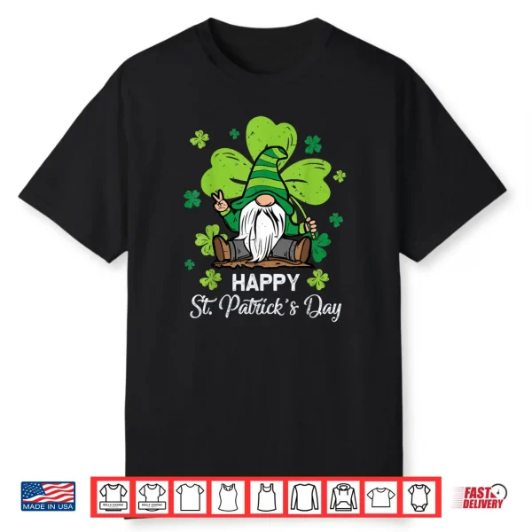 Happy St. Patrick’s Day Gnome Shamrock Saint Patrick Irish Shirt