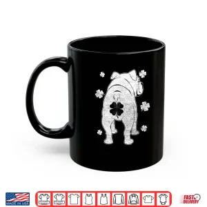 English Bulldog Dog Silhouette Shamrock St Patrick's Day Shirt 3 Mug English Bulldog Dog Silhouette Shamrock St Patricks Day Shirt