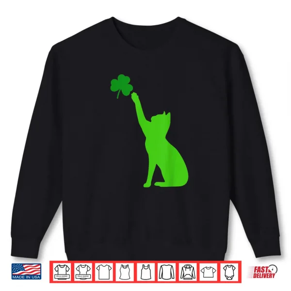 Cat Shamrock Saint Patrick's Day Shirt 1 Sweatshirt Cat Shamrock Saint Patricks Day Shirt