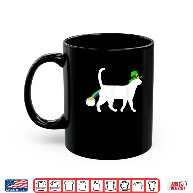 Mug Cat Saint Patricks Day Tshirt Funny Cat St. Pattys Day Shirt