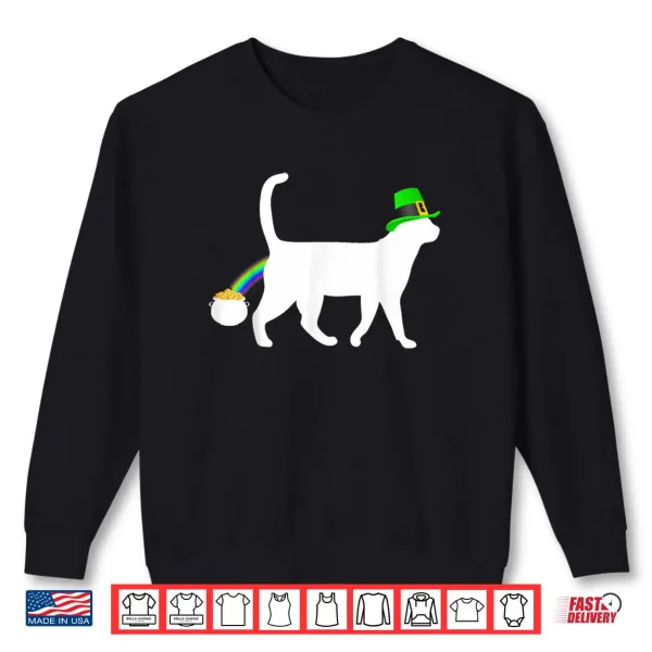 Sweatshirt Cat Saint Patricks Day Tshirt Funny Cat St. Pattys Day Shirt