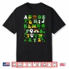 ABCs Alphabet Learning Preschool Shamrocks St. Patricks Day Shirt