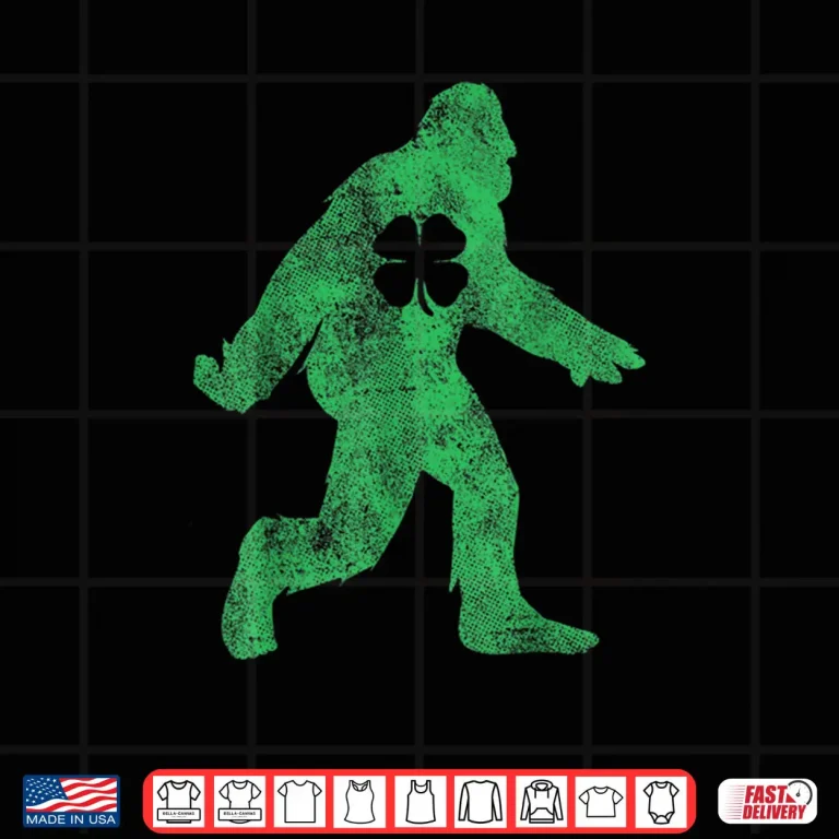 St. Patrick's Day Bigfoot Irish Sasqautch Saint Paddy's Shirt 4 Design St. Patricks Day Bigfoot Irish Sasqautch Saint Paddys Shirt