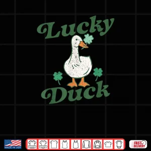St Patrick's Lucky Duck Saint Paddy's Day Shirt 4 Design St Patricks Lucky Duck Saint Paddys Day Shirt