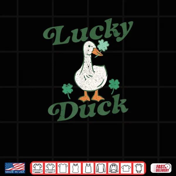 Design St Patricks Lucky Duck Saint Paddys Day Shirt