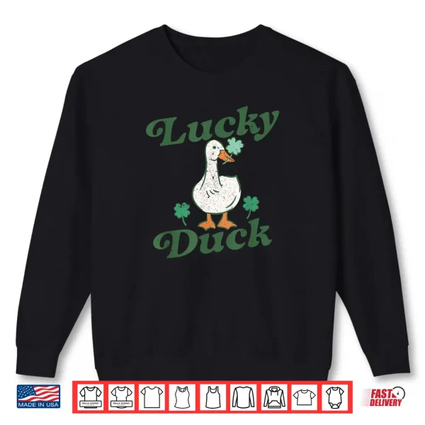 Sweatshirt St Patricks Lucky Duck Saint Paddys Day Shirt