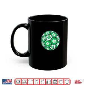 Mug Soccer Ball Ireland Shamrock Irish St Patricks Day Boys Men Shirt