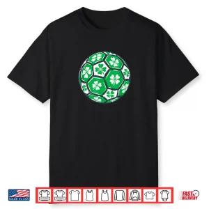 Soccer Ball Ireland Shamrock Irish St Patricks Day Boys Men Shirt