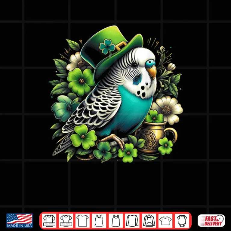 Saint Patrick's Day With Budgerigar Budgie Design Shirt 4 Design Saint Patricks Day With Budgerigar Budgie Design Shirt