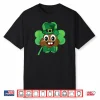 Saint Patrick’s Day Funny Poop Emoji Leprechaun Green Clover Shirt