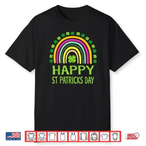 Happy St Saint Patrick’s Day Rainbow Girls Kids Shirt