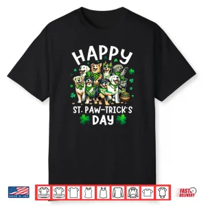 Happy Saint Patrick’s Day Dog Puppy Lover for kids boys girl Shirt