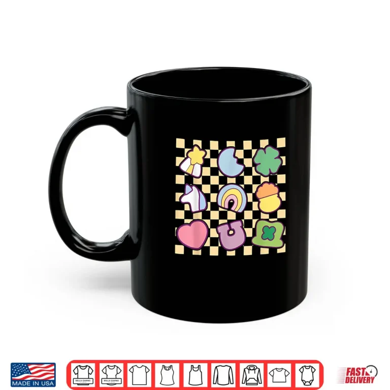 Groovy Lucky Charm Saint Patrick's Day Women's Shamrock Shirt 3 Mug Groovy Lucky Charm Saint Patricks Day Womens Shamrock Shirt