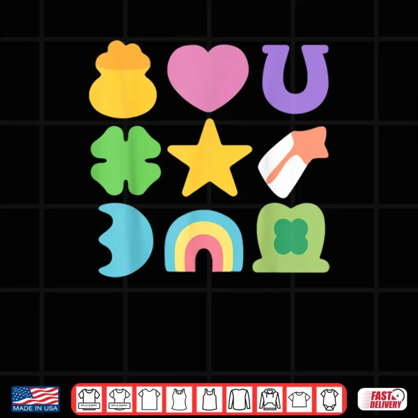 Design Groovy Lucky Charm Saint Patricks Day Shamrock Shirt