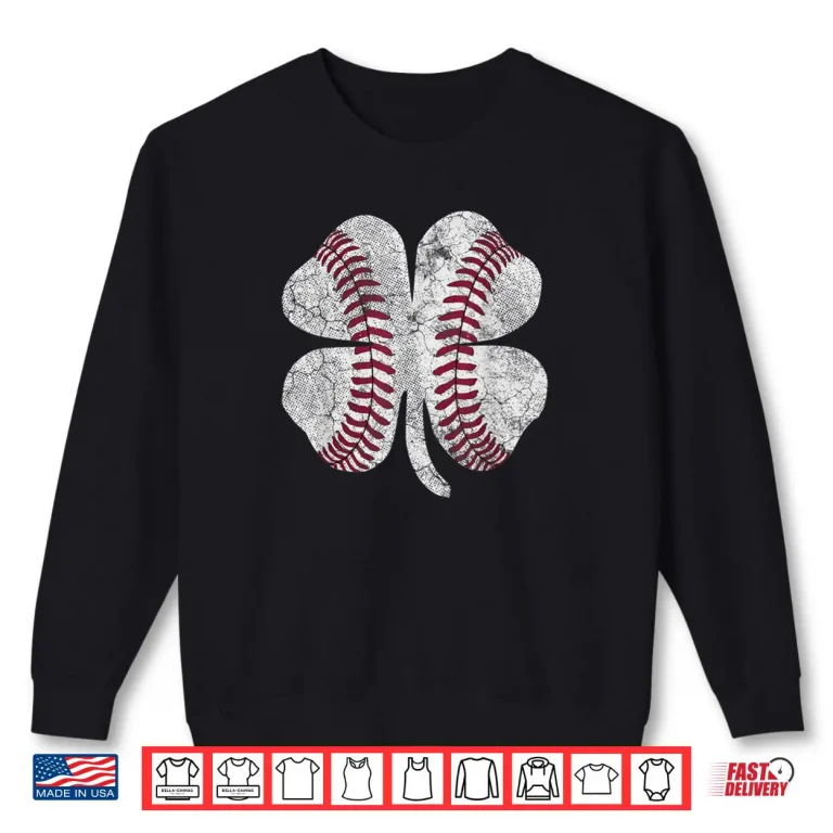 Baseball Shamrock St. Patrick's Day Saint Paddy's Irish Boys Shirt 1 Sweatshirt Baseball Shamrock St. Patricks Day Saint Paddys Irish Boys Shirt