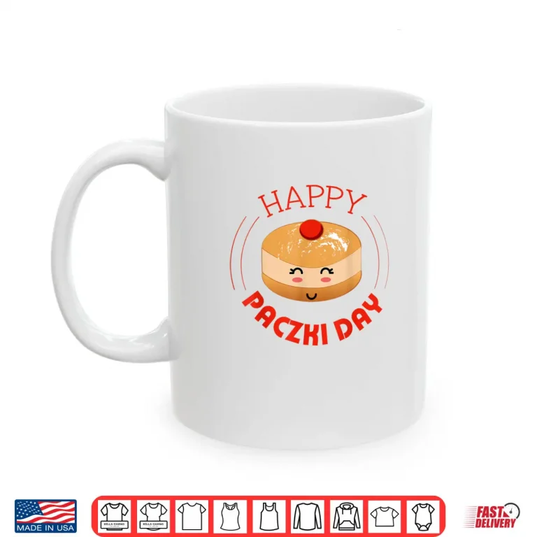 Mug Paczki Day Kawaii Polish American Pride Cute Shirt