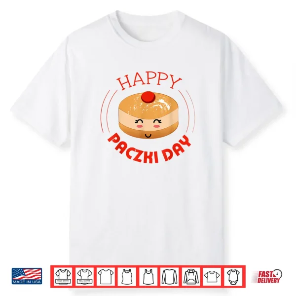 Paczki Day Kawaii Polish American Pride Cute Shirt