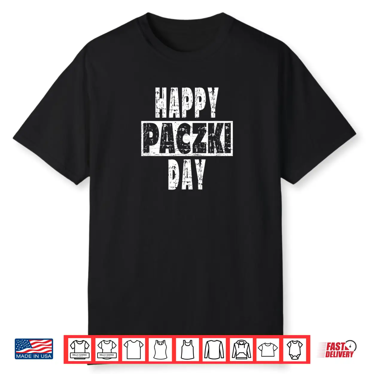 Happy Paczki Day Novelty Artwork Shirt Happy Paczki Day Novelty Artwork Shirt