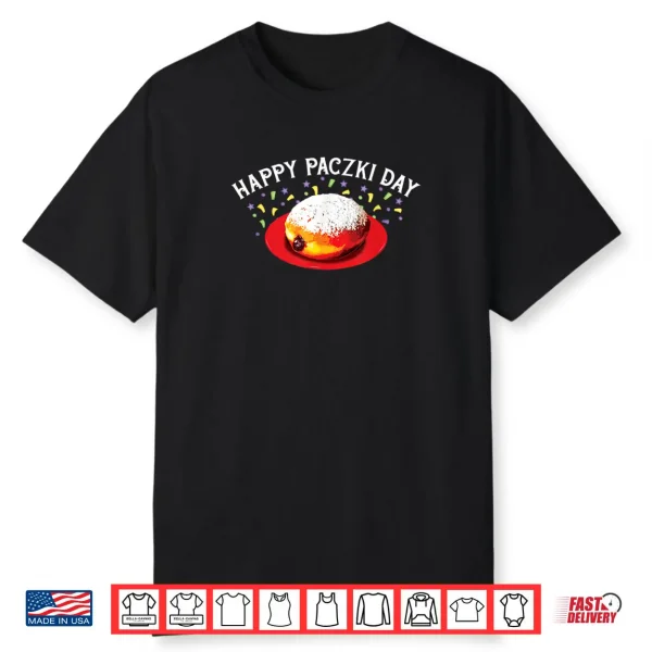 Fat Tuesday Donut Poland Happy Paczki Day Polish Shirt