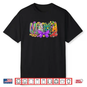 Mama Coquette Bow Fat Tuesday Louisiana Mardi Gras Shirt