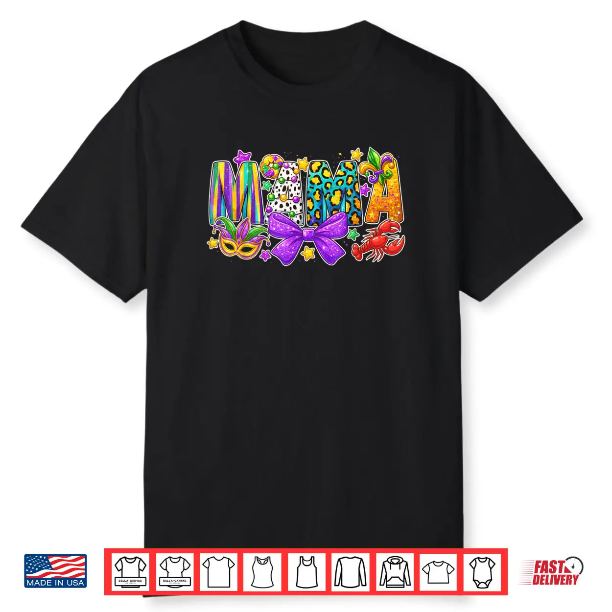 Mama Coquette Bow Fat Tuesday Louisiana Mardi Gras Shirt Mama Coquette Bow Fat Tuesday Louisiana Mardi Gras Shirt