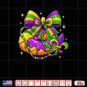 King Cake Season Coquette Bow Fleur De Lis Mardi Gras Shirt 4 Design King Cake Season Coquette Bow Fleur De Lis Mardi Gras Shirt