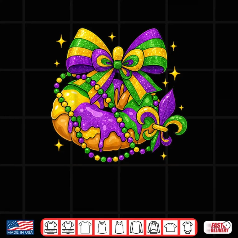 King Cake Season Coquette Bow Fleur De Lis Mardi Gras Shirt 4 Design King Cake Season Coquette Bow Fleur De Lis Mardi Gras Shirt