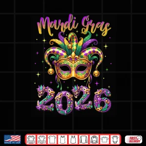Happy Mardi Gras Carnival 2026 Jester Hat Shirt 4 Design Happy Mardi Gras Carnival 2026 Jester Hat Shirt