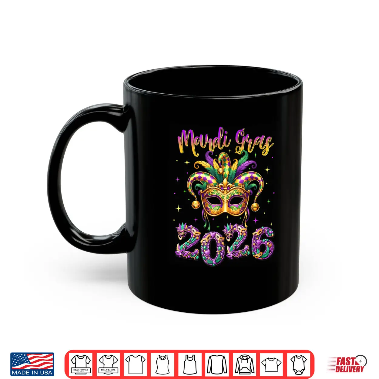 Happy Mardi Gras Carnival 2026 Jester Hat Shirt Happy Mardi Gras Carnival 2026 Jester Hat Shirt