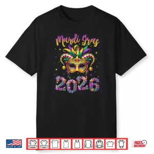 Happy Mardi Gras Carnival 2026 Jester Hat Shirt