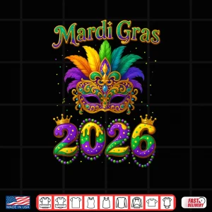 Happy Mardi Gras 2026 Jester Hat Carnival Shirt 4 Design Happy Mardi Gras 2026 Jester Hat Carnival Shirt