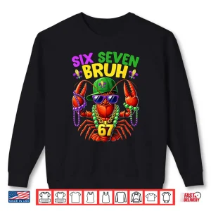 Sweatshirt Crawfish Costume Beads Six Seven Carnival Mardi Gras Shirt