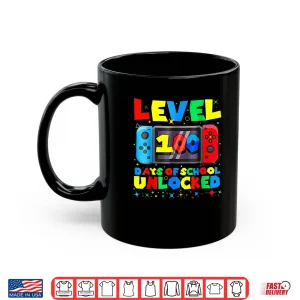 Level 100 Days of School Unlocked Gamer Video Games Boys Shirt 3 Mug Level 100 Days of School Unlocked Gamer Video Games Boys Shirt 1