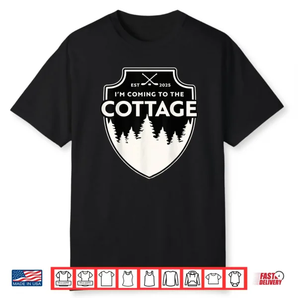 I’m Coming to The Cottage Vintage Cabin & Lake Life Hookey Shirt