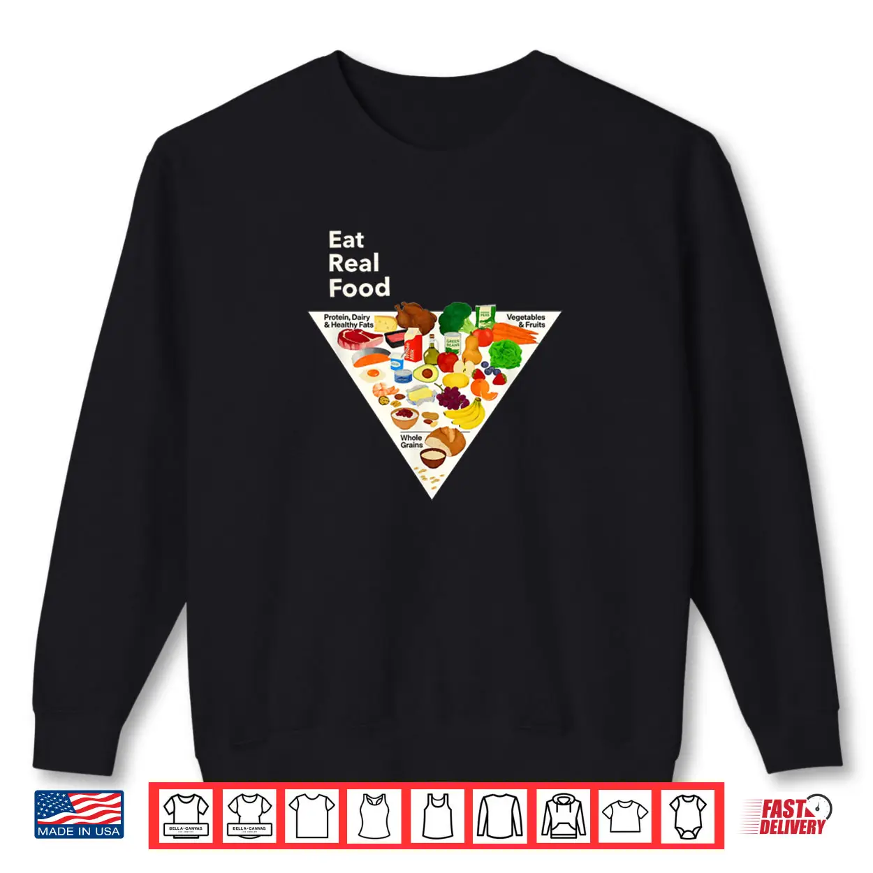 Eat Real Food New Food Pyramid 2026 Shirt Eat Real Food New Food Pyramid 2026 Shirt