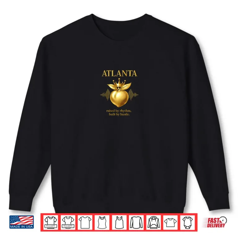 Sweatshirt Atlanta Crowned Peach Shirt