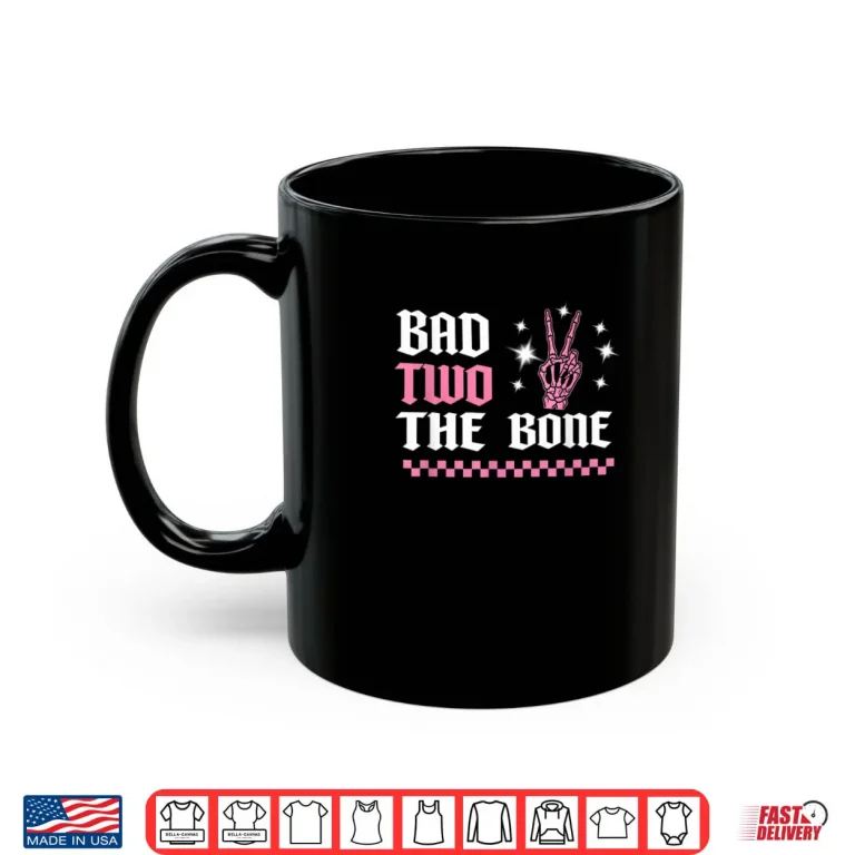 Mug The Bad Two The Bone Birthday 2 Years Old Birthday Shirt