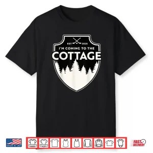 I’m Coming to The Cottage Vintage Cabin & Lake Life Hookey Shirt