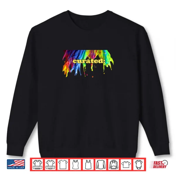 Sweatshirt CURATED Paint Design Shirt