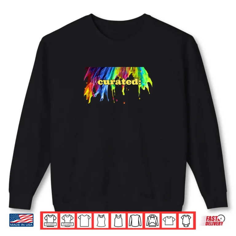 Sweatshirt CURATED Paint Design Shirt