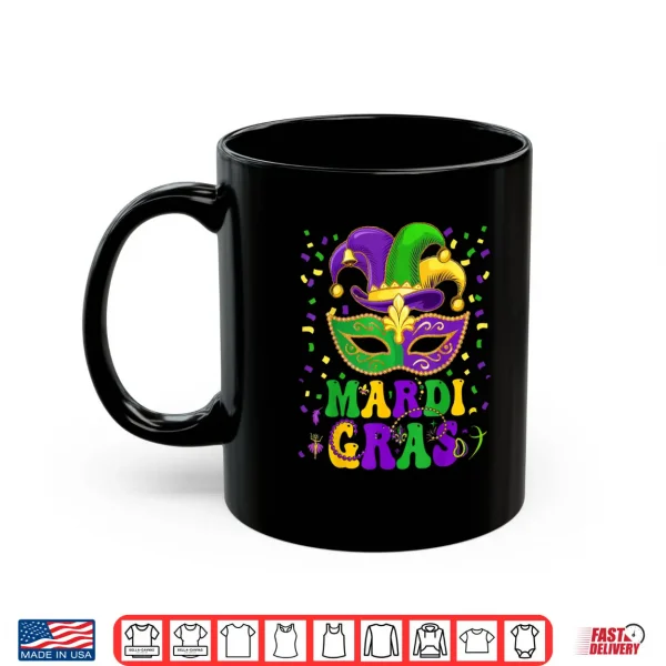 Mug Mardi Gras Parade Outfit Jester Hat Shirt