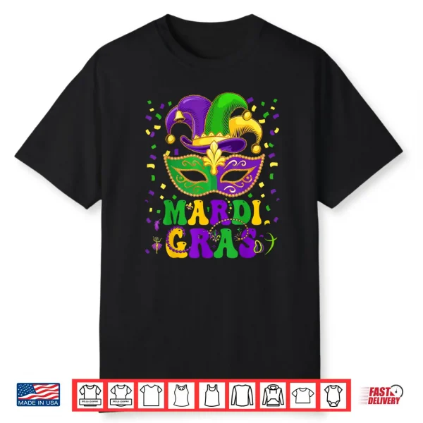 Mardi Gras Parade Outfit Jester Hat Shirt